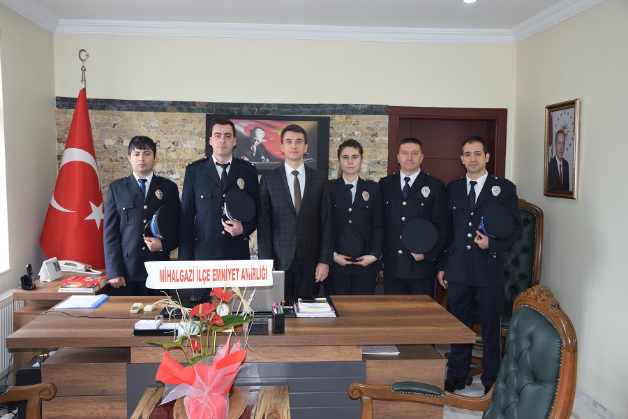 İlçe Emniyet Amirliği Personellerinden Sayın Kaymakamımıza Ziyaret